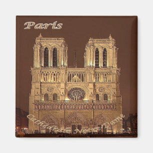 zFR061 NOTRE DAME Paris, France, Fridge Magnet