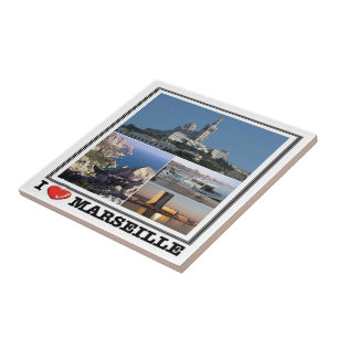 zFR139 MARSEILLE "I Love", France, Tile