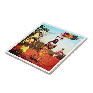 zGN007 GUINEA, Fule Women, Africa, Tile