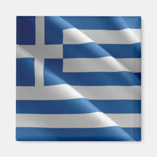zGR002 Greece  Waving Flag, Fridge Magnet