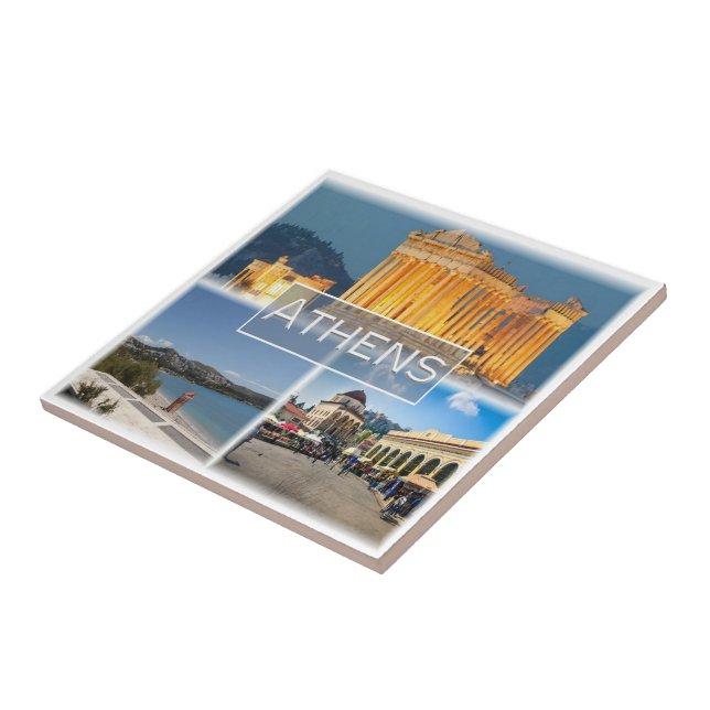 zGR024 ATHENS, Greece, Tile (Side)