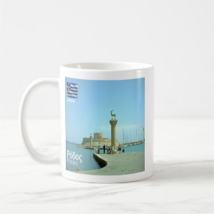 zGR038 RHODES, Grèce, Mug de café