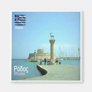 zGR038 RHODES, Greece, Fridge Magnet