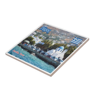 zGR044 PAROS, Greece, Tile