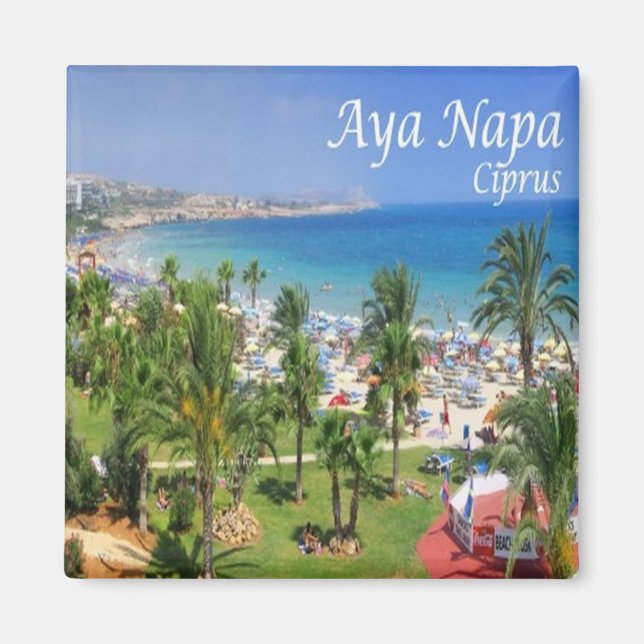 zGR065 CYPRUS - AYA NAPA - Greece - Fridge Magnet (Front)