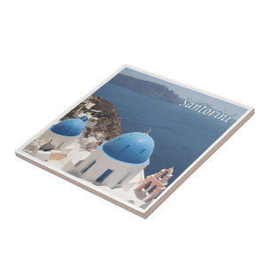 zGR070 SANTORINI Thera, Oia, Greece, Tile