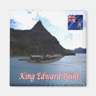zGS006 KING EDWARD POINT, South Georgia, Fridge Magnet