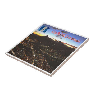 zGT021 GUATEMALA City At Night, America, Tile