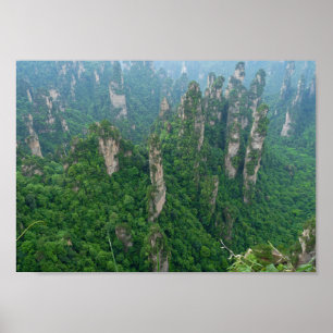 Zhangjiajie National Forest Park Avatar Mountains Poster