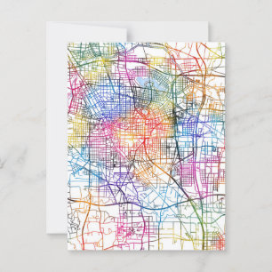 Zhengzhou China City Map Postcard