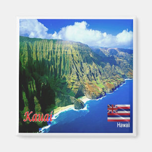 zHI006 KAUAI, HAWAII, Aerial View, Oceania, Fridge Magnet