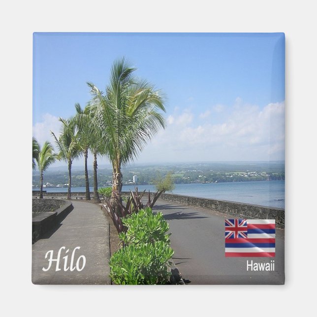 zHI012 HILO, HAWAII, Panorama, Oceania, Fridge Magnet (Front)