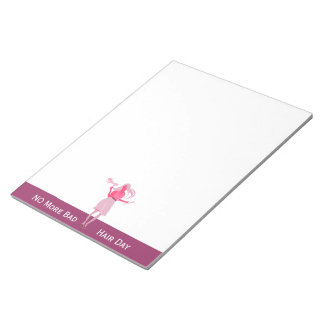 Zhoosh Woman Hairstylist Bad Hair Day Notepad
