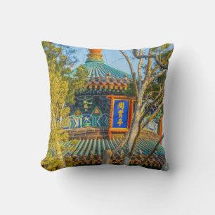 Zhoushang Pagoda Jingshan Park Throw Pillow