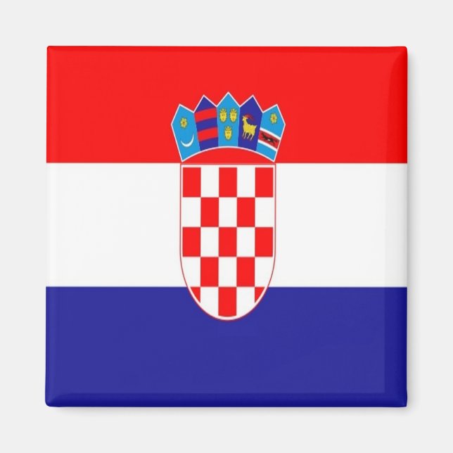 zHR001 CROATIA, Croatian  Flag, Fridge Magnet (Front)