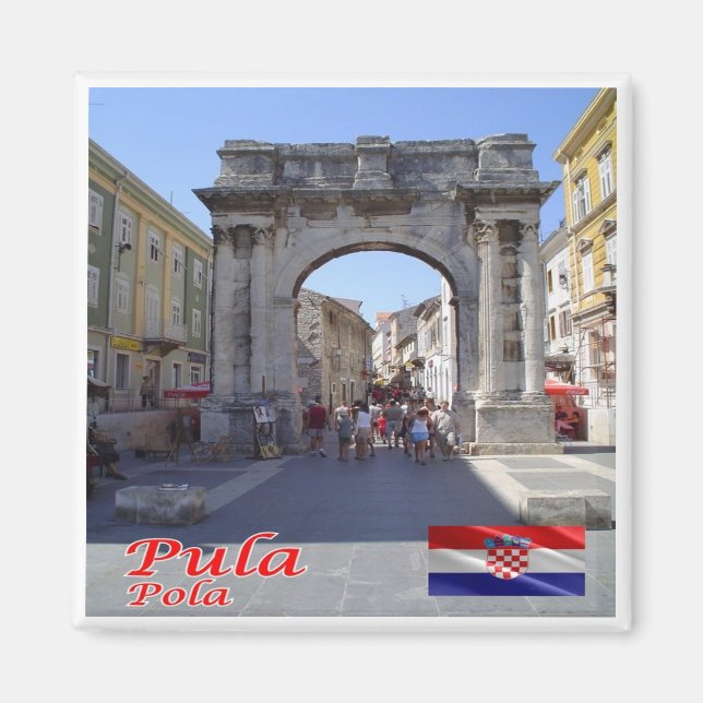 zHR008 PULA, Croatia, Fridge Magnet (Front)