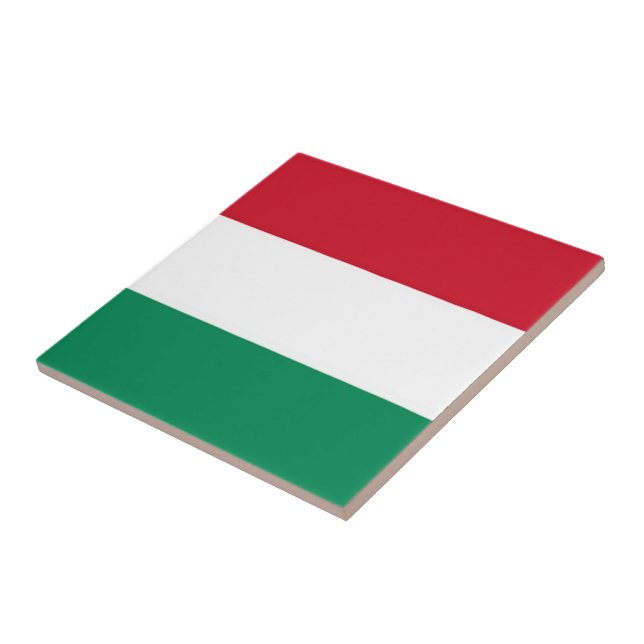zHU001 HUNGARY, Flag, Tile (Side)