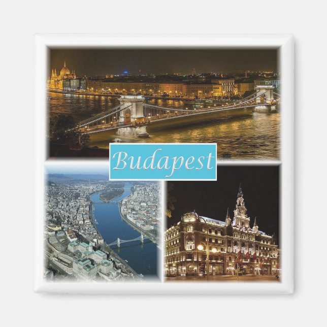 zHU003 BUDAPEST Hungary, Fridge Magnet (Front)