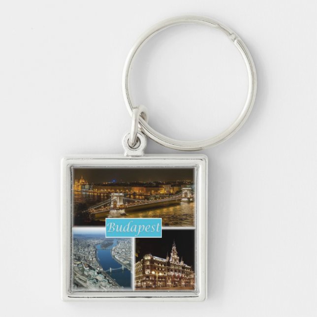 zHU003 BUDAPEST Hungary, Keychain (Front)