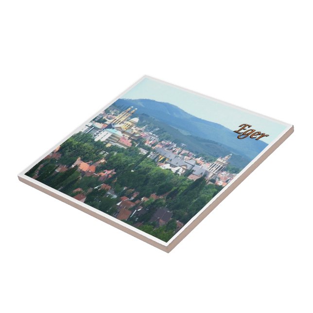 zHU004 EGER Panorama, Hungary, Tile (Side)