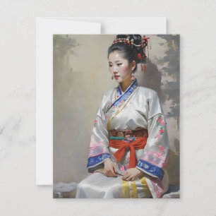 Zhuang Chinese Woman B Holiday Card