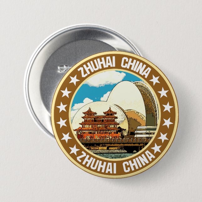 Zhuhai                                             3 inch round button (Front & Back)