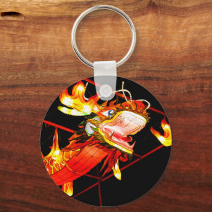 Zhulong Fire Dragon Keychain