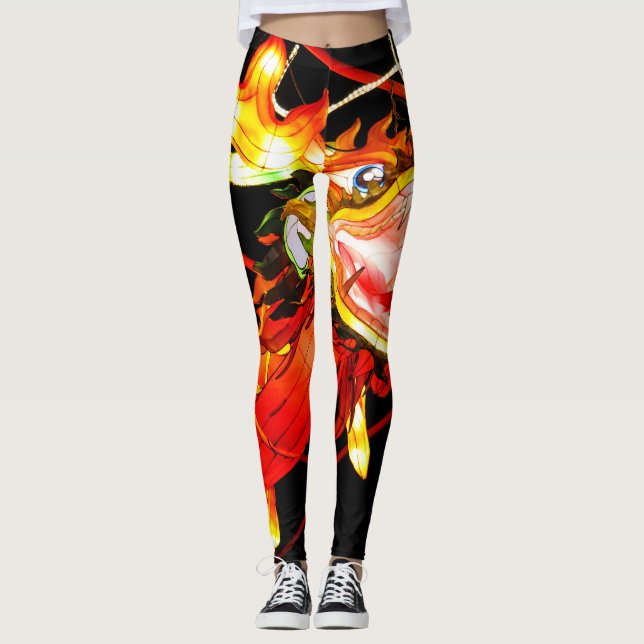 Zhulong Fire Dragon  Leggings (Front)