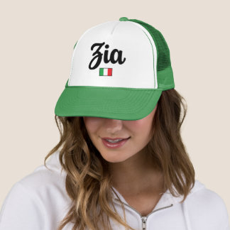 Zia (Aunt) Italian Flag  Trucker Hat