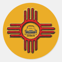 Zia Bob Round Sticker