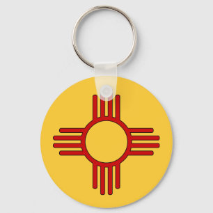 Zia Sun Keychain