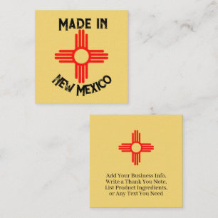 Zia Sun Made in New Mexico State Flag Enclosure Card