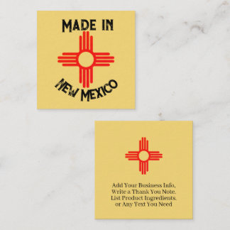 Zia Sun Made in New Mexico State Flag Enclosure Card