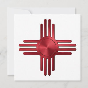 Zia Sun Red Invitation