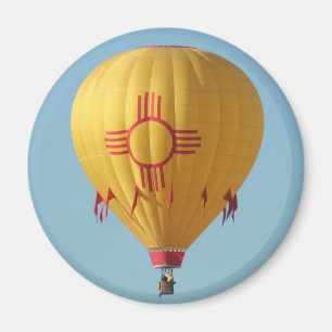 Zia Sun Symbol Hot Air Ballon Magnet