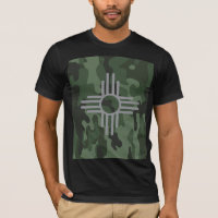 Zia Symbol Camouflage Mens T-Shirt