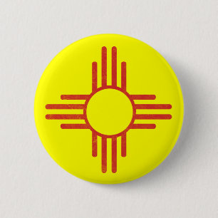 Zia Vintage 2 Inch Round Button