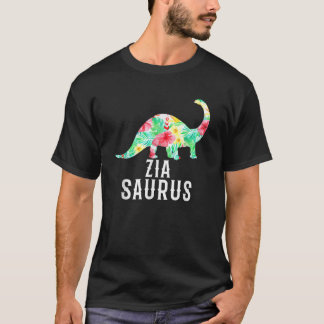 Ziasaurus Funny Dinosaur Italian Aunt Zia Tropical T-Shirt