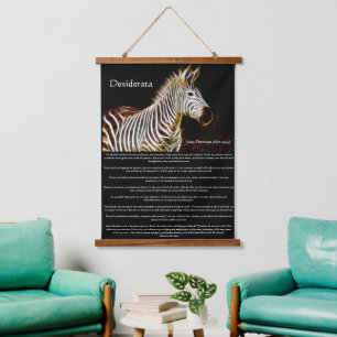 Zibra with electric stripes romantic poem hanging tapestry