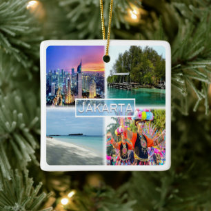 zID004 JAKARTA, Macan Island, Sepa Island, Ceramic Ornament