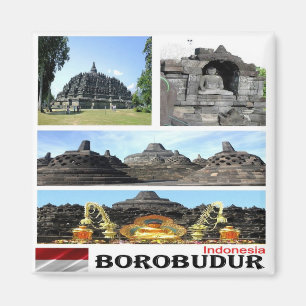 zID026 BOROBUDUR, Indonesia, Asia, Fridge Magnet