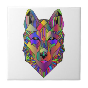 Zidika Vascouver Wolf Sticker - Colours Classic  Tile