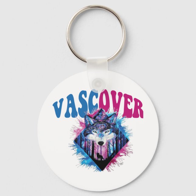 Zidika vascover wolf  Essential Keychain (Front)