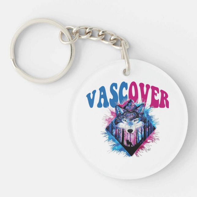 Zidika vascover wolf  Essential Keychain (Front)