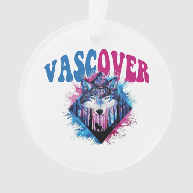Zidika vascover wolf  Essential Ornament (Front)