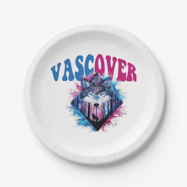 Zidika vascover wolf  Essential Paper Plate (Front)