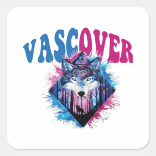 Zidika vascover wolf Essential Square Sticker