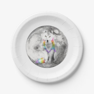 Zidika Wolf Classic Paper Plate