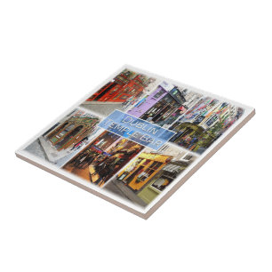 zIE015 DUBLIN Temple Bar, Northern Ireland Tile