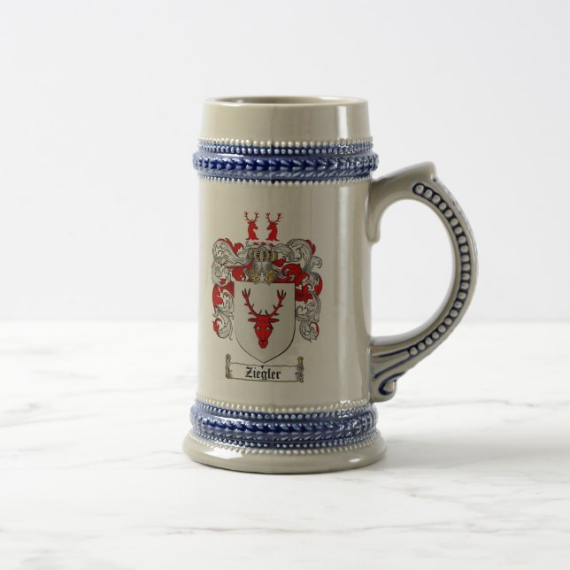 Ziegler Coat of Arms Stein (Right)